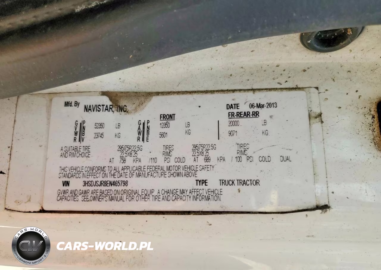 2014 International Lf687 Semi Truck VIN:3HSDJSJR8EN465798 - 10