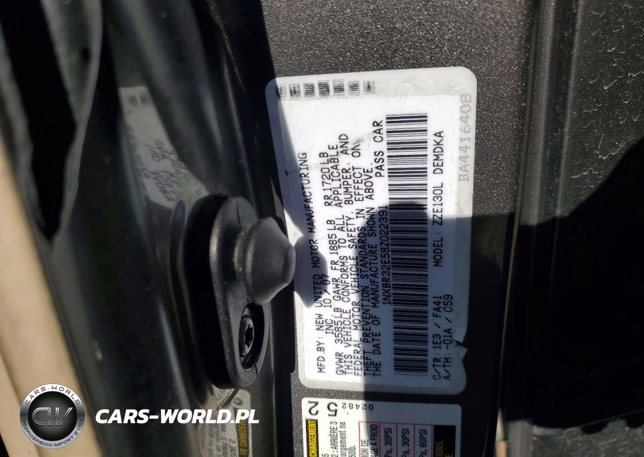 2008 Toyota Corolla Ce VIN:1NXBR32E58Z022391 - 12