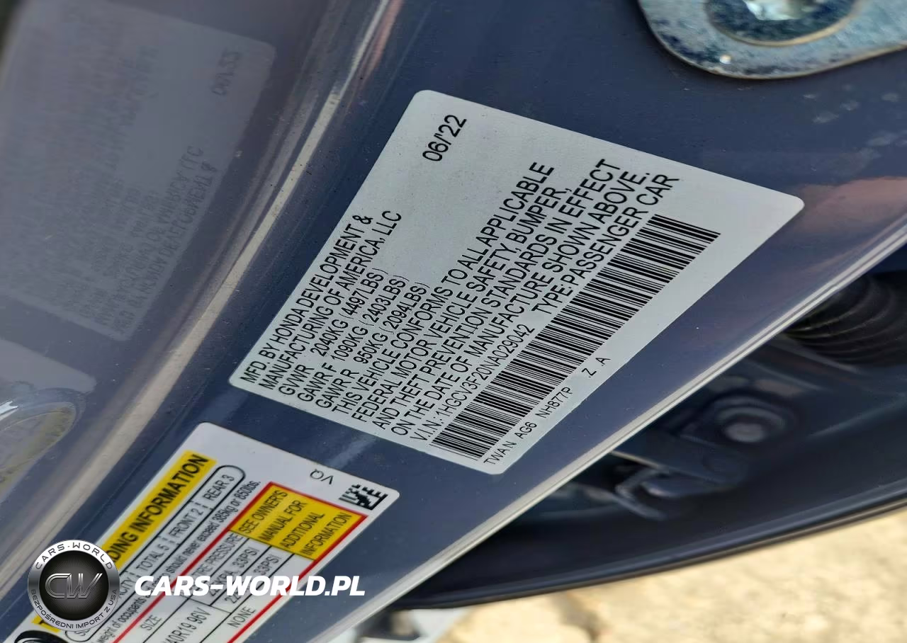 2022 Honda Accord Hybrid Sport VIN:1HGCV3F20NA029042 - 12