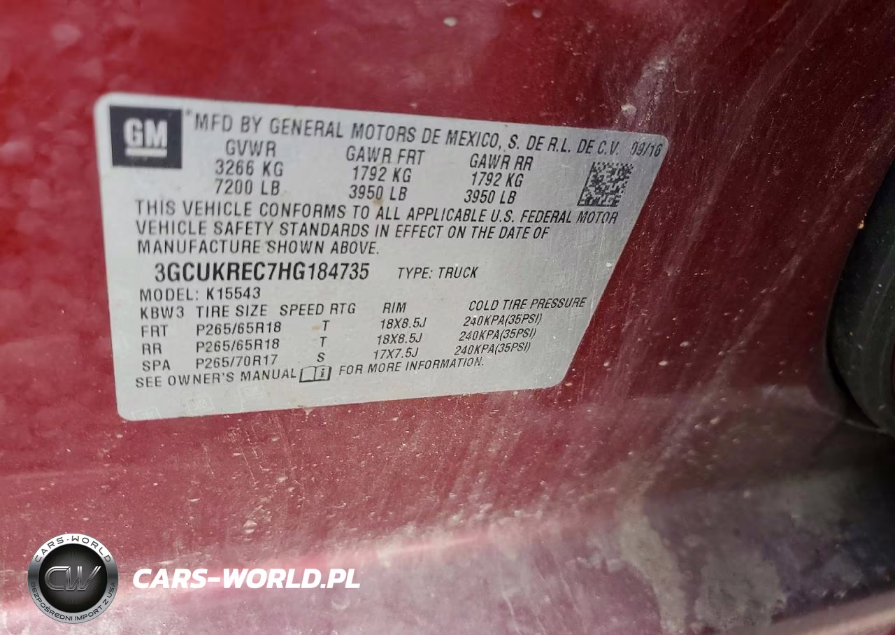 2017 Chevrolet Silverado K1500 Lt VIN:3GCUKREC7HG184735 - 12