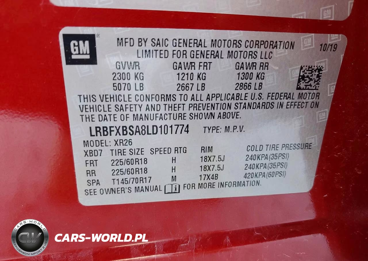 2020 Buick Envision Preferred VIN:LRBFXBSA8LD101774 - 13