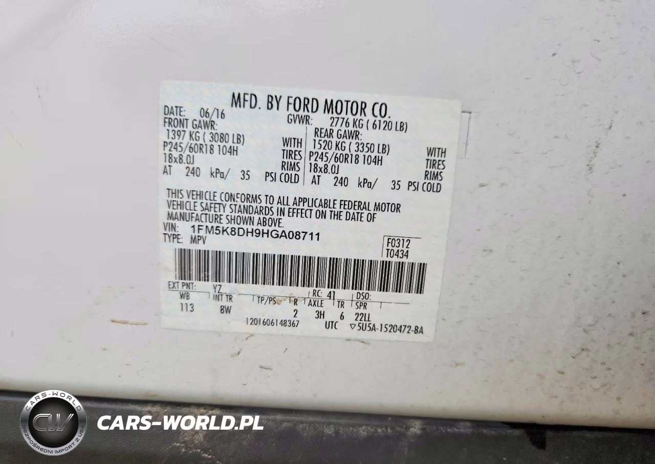 2017 Ford Explorer Xlt VIN:1FM5K8DH9HGA08711 - 12