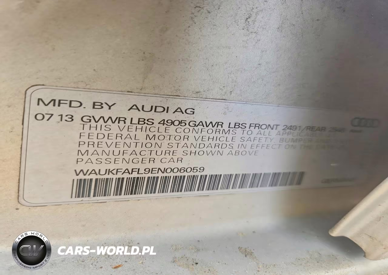 2014 Audi A4 Prestige VIN:WAUKFAFL9EN006059 - 12