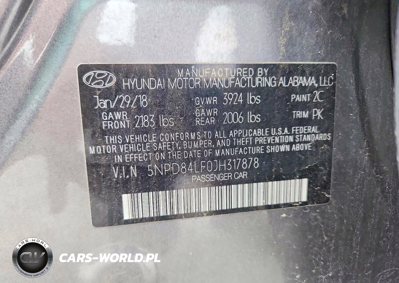 2018 Hyundai Elantra Sel VIN:5NPD84LF0JH317878 - 12