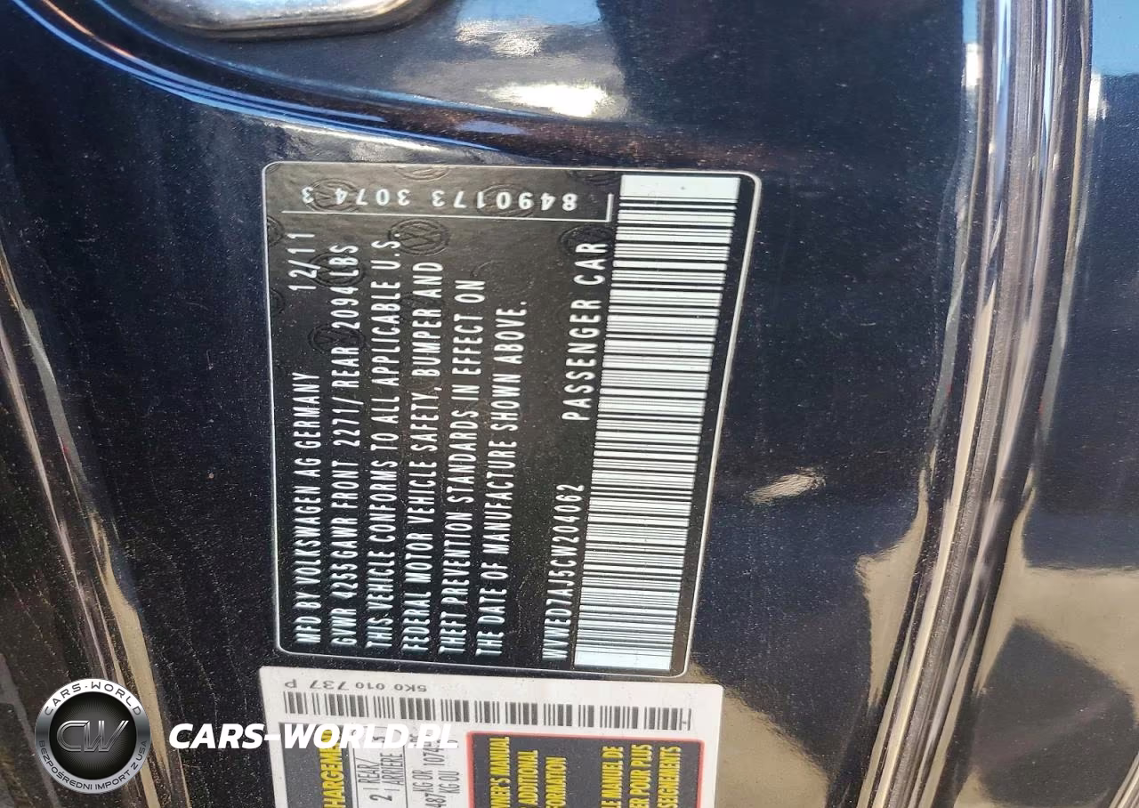 2012 Volkswagen Gti 337 VIN:WVWED7AJ5CW204062 - 12