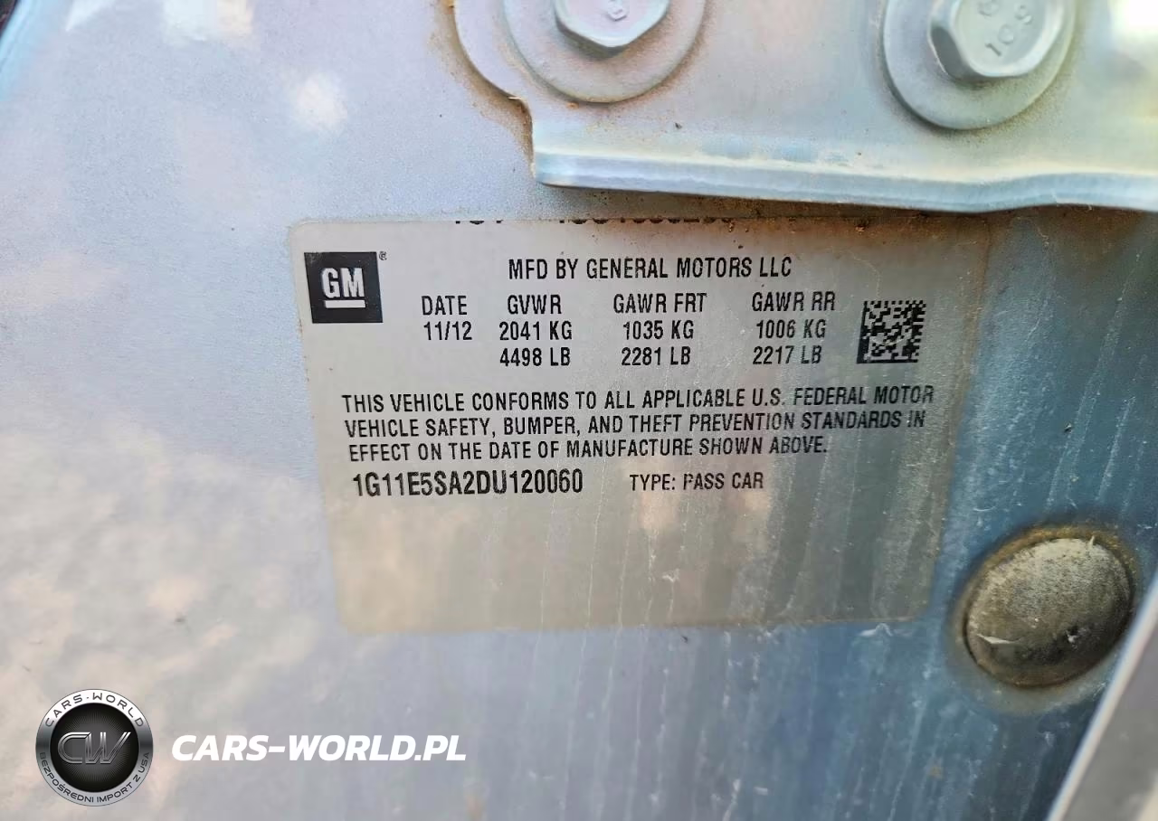 2013 Chevrolet Malibu 2Lt VIN:1G11E5SA2DU120060 - 12