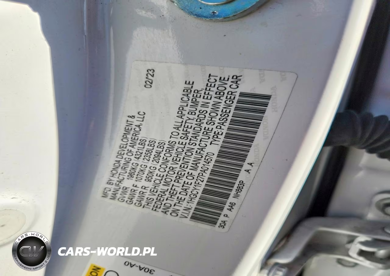 2023 Honda Accord Lx VIN:1HGCY1F27PA014570 - 13
