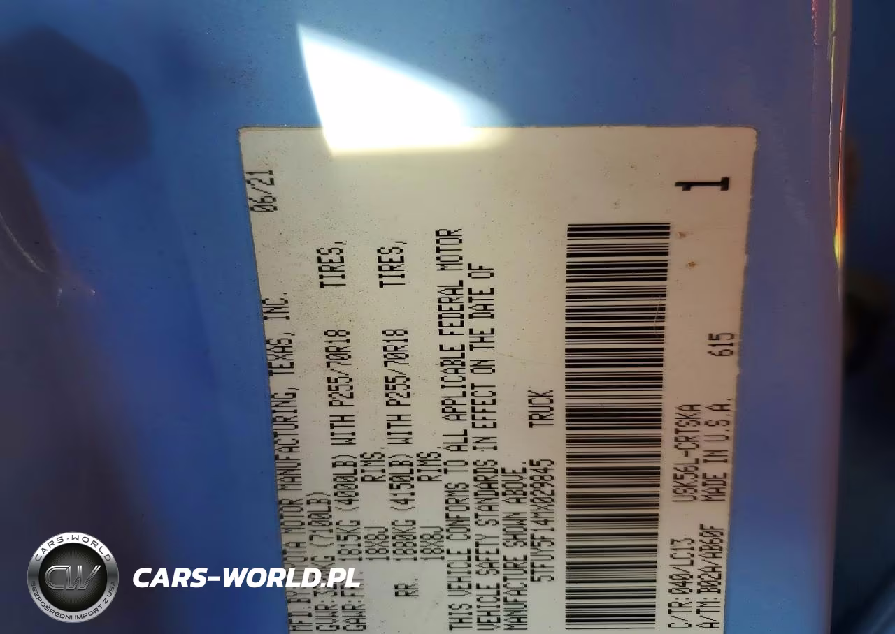 2021 Toyota Tundra Sr VIN:5TFUY5F14MX029845 - 12