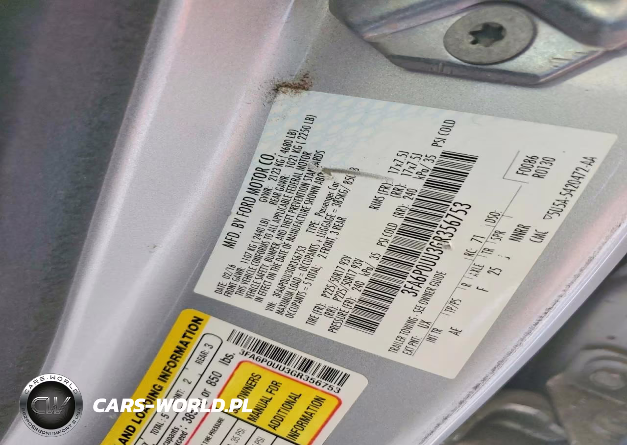 2016 Ford Fusion S Hybrid VIN:3FA6P0UU3GR356753 - 12