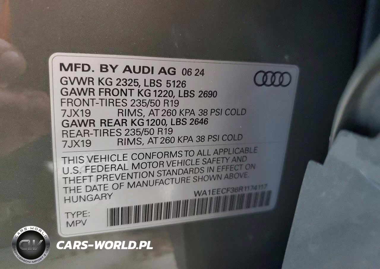 2024 Audi Q3 Premium Plus S Line 45 VIN:WA1EECF36R1174117 - 14