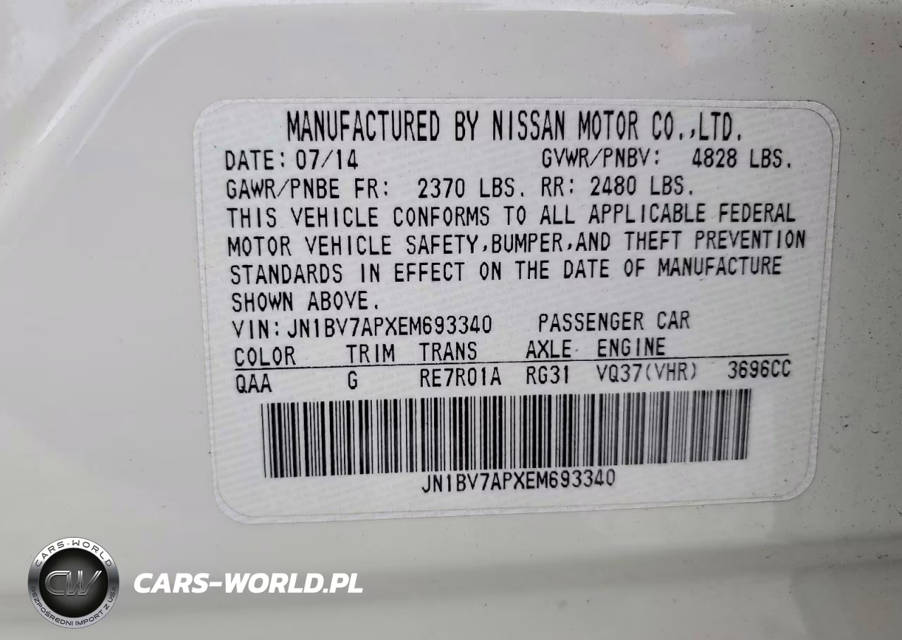2014 Infiniti Q50 Premium VIN:JN1BV7APXEM693340 - 13
