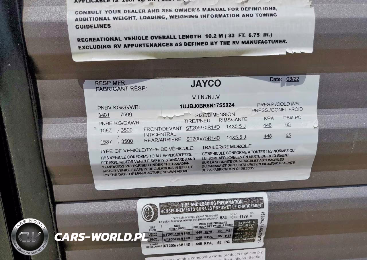2022 Jayco Jay Flight Camper VIN:1UJBJ0BR6N17S0924 - 10
