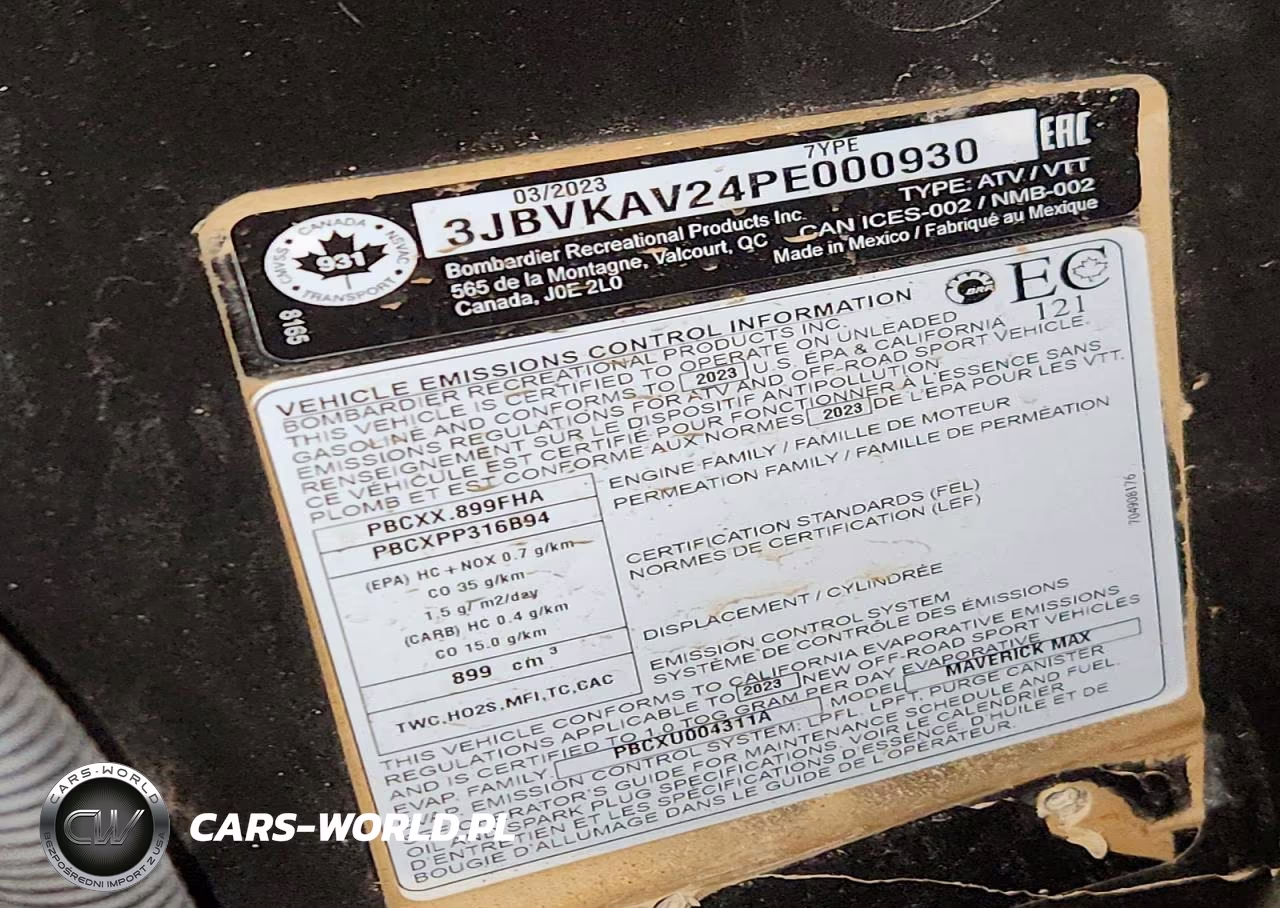 2023 Can-Am Maverick X3 Utility Vehicle VIN:3JBVKAV24PE000930 - 10