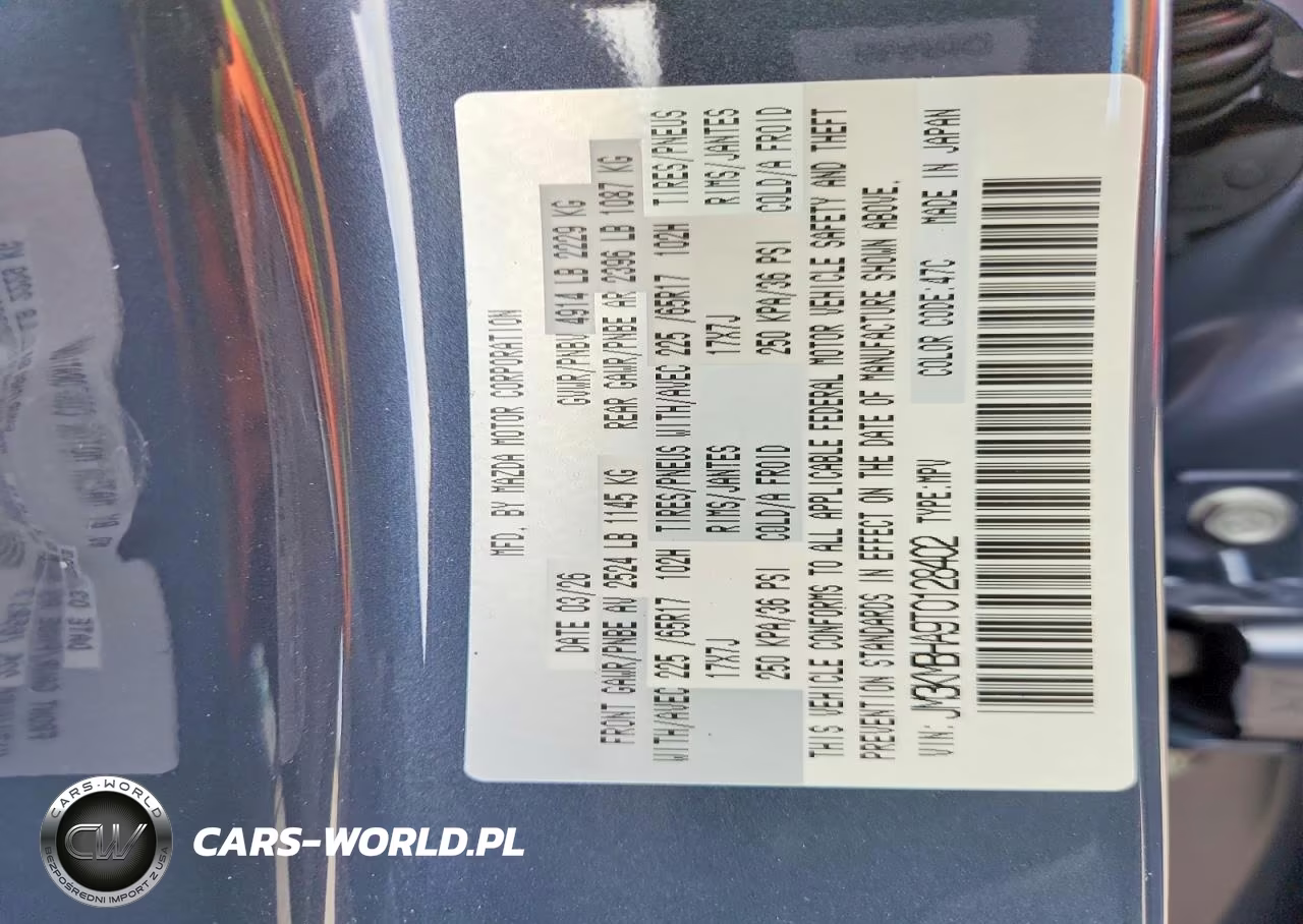 2026 Mazda Cx-5 Select VIN:JM3KMBHA9T0128402 - 14