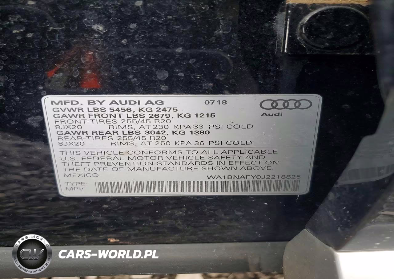 2018 Audi Q5 Premium Plus VIN:WA1BNAFY0J2218825 - 13