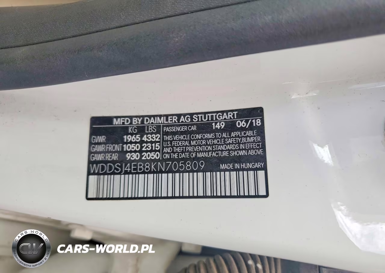 2019 Mercedes-Benz Cla 250 VIN:WDDSJ4EB8KN705809 - 12