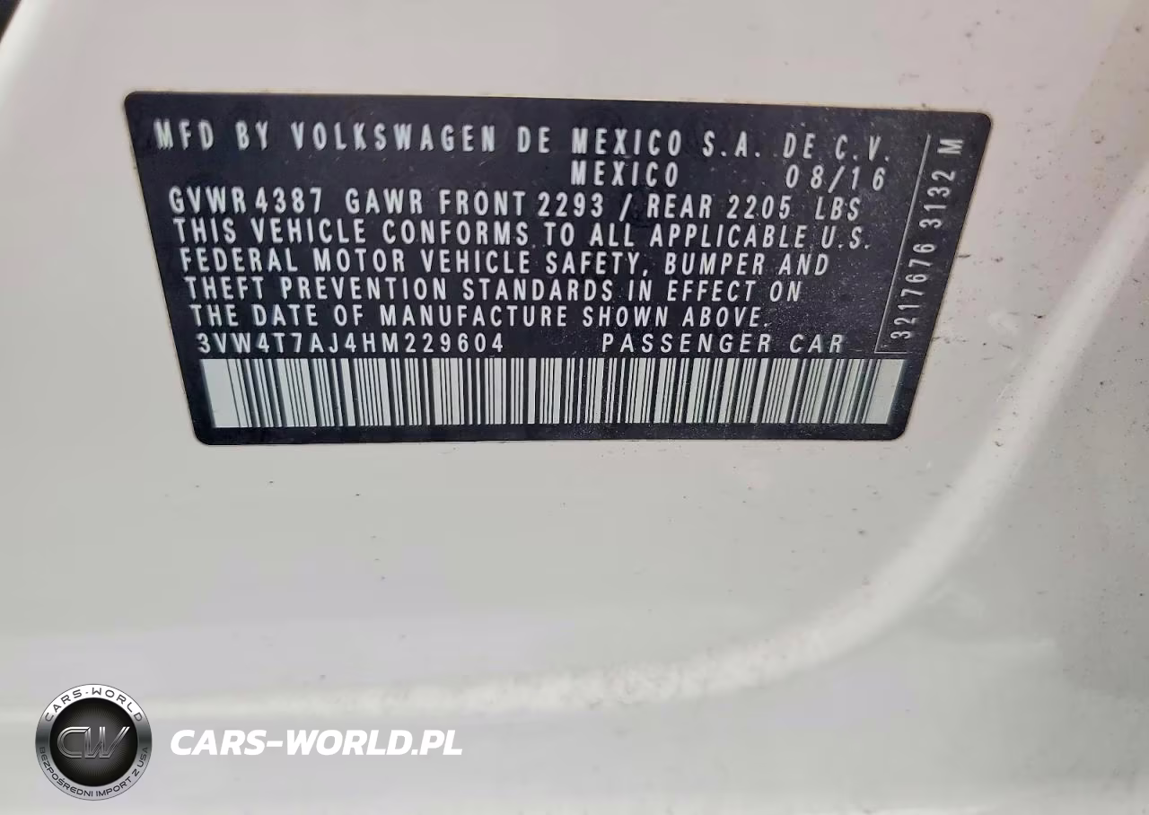 2017 Volkswagen Jetta Gli VIN:3VW4T7AJ4HM229604 - 12