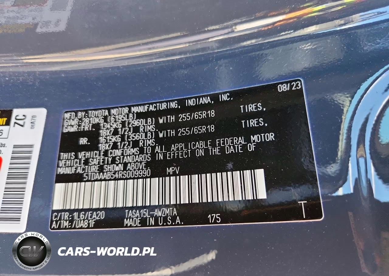 2024 Toyota Grand Highlander Xle VIN:5TDAAAB54RS009990 - 13