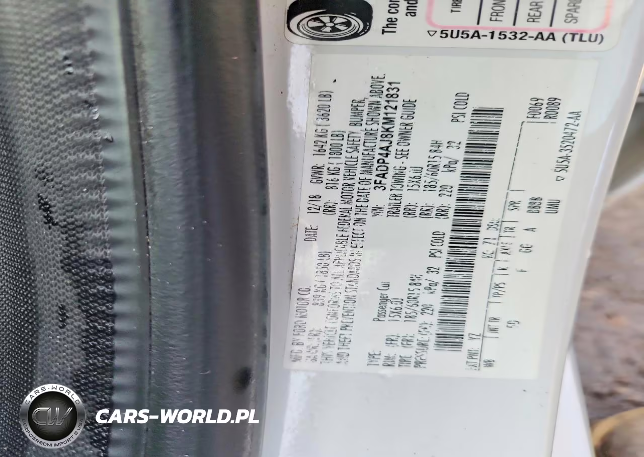 2019 Ford Fiesta S VIN:3FADP4AJ8KM121831 - 13