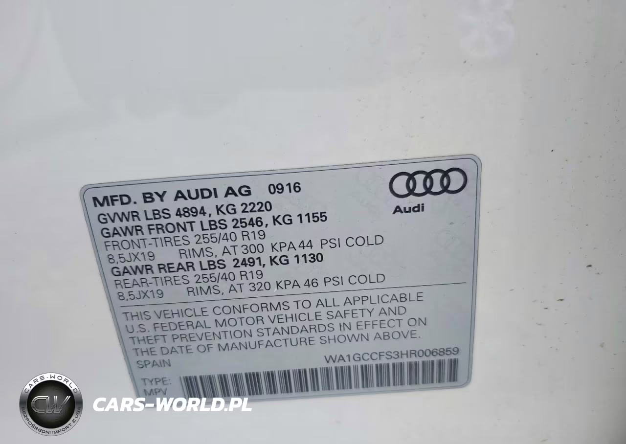 2017 Audi Q3 Prestige VIN:WA1GCCFS3HR006859 - 13