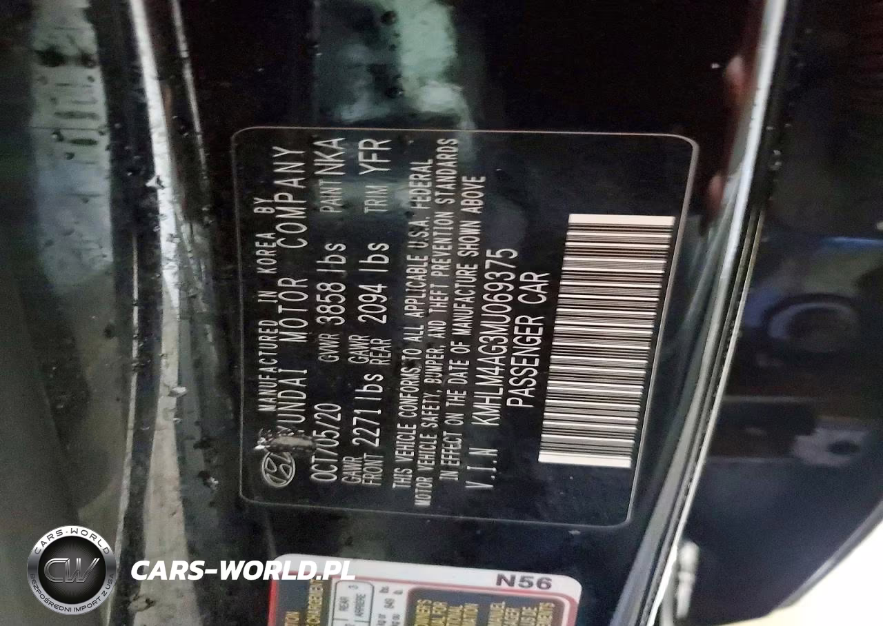 2021 Hyundai Elantra Sel VIN:KMHLM4AG3MU069375 - 12