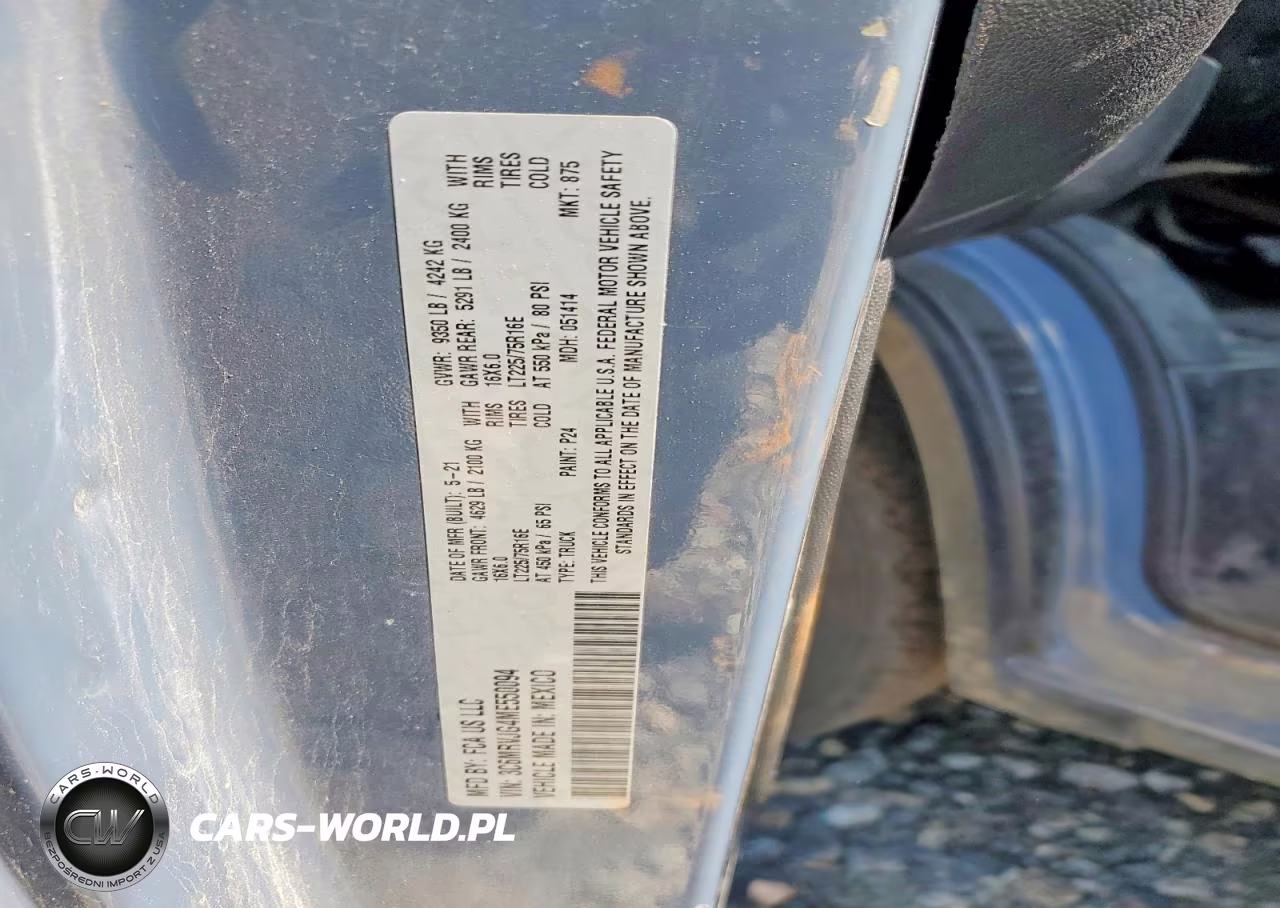 2021 Ram Promaster 3500 Delivery Van VIN:3C6MRVJG4ME550094 - 13