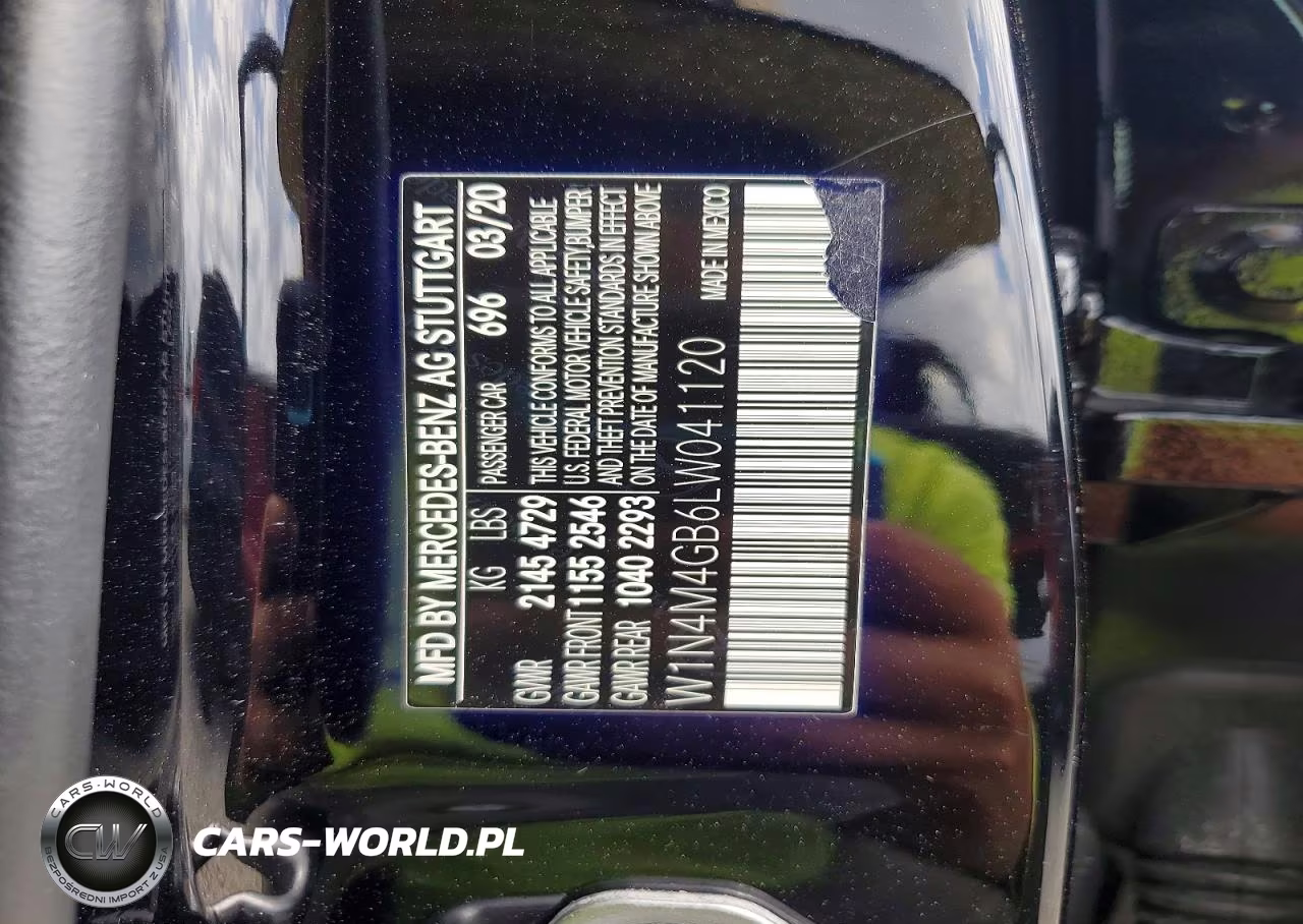 2020 Mercedes-Benz Glb 250 VIN:W1N4M4GB6LW041120 - 13