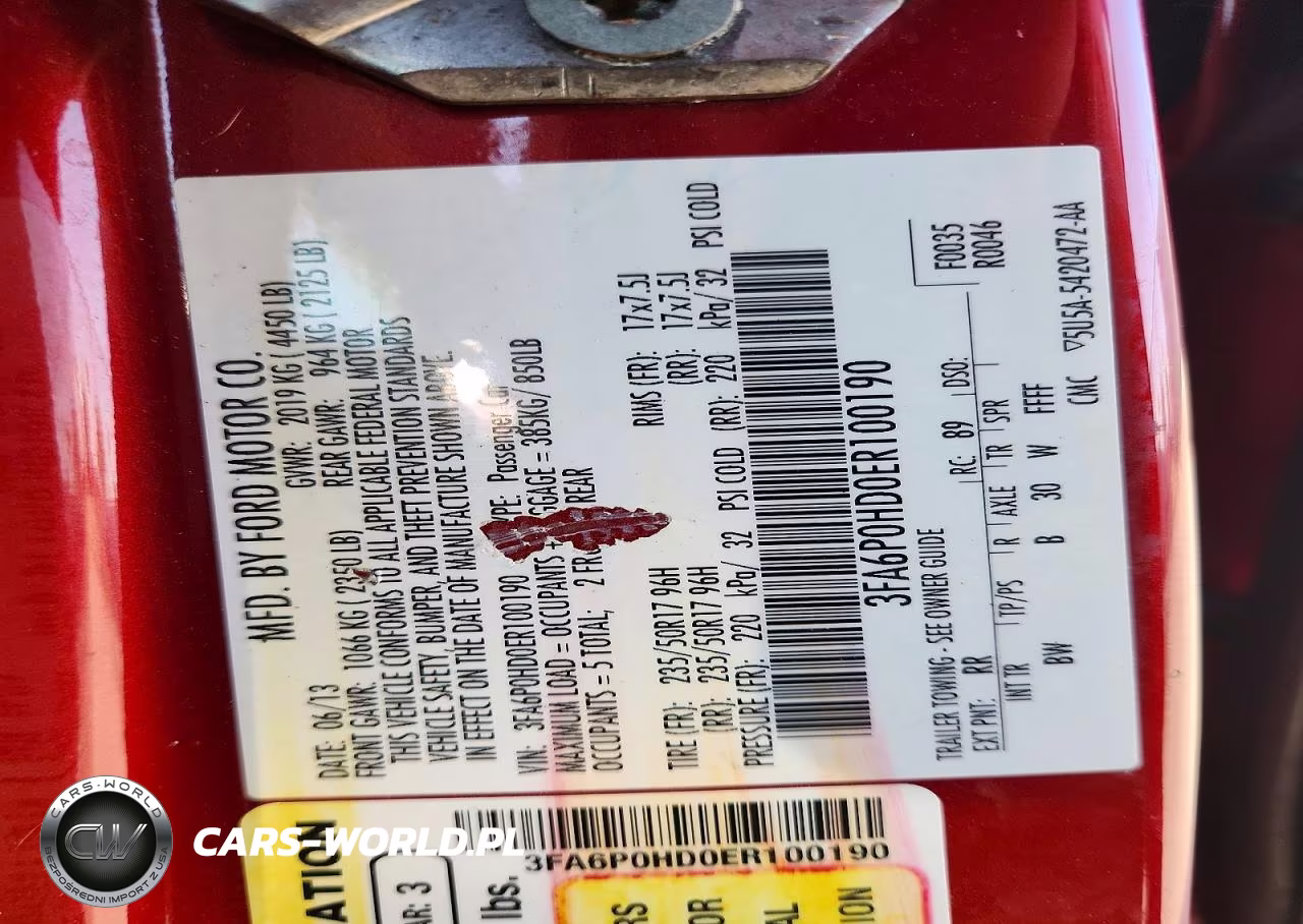 2014 Ford Fusion Se VIN:3FA6P0HD0ER100190 - 12