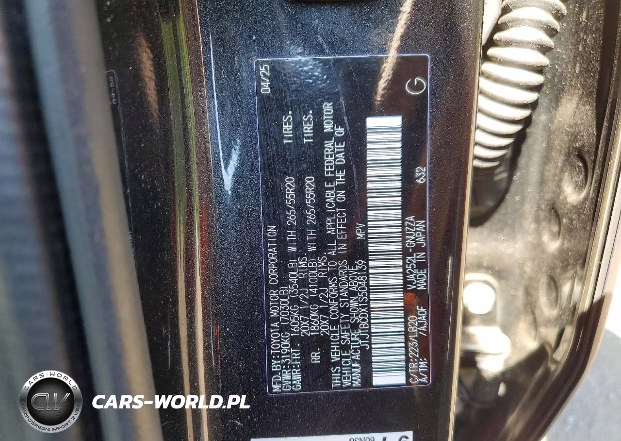 2025 Lexus Gx 550 Premium+ VIN:JTJTBCDX1S5048139 - 14