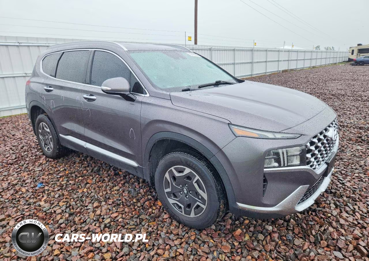 2022 Hyundai Santa Fe Blue VIN:KM8S2DA1XNU028515 - 3