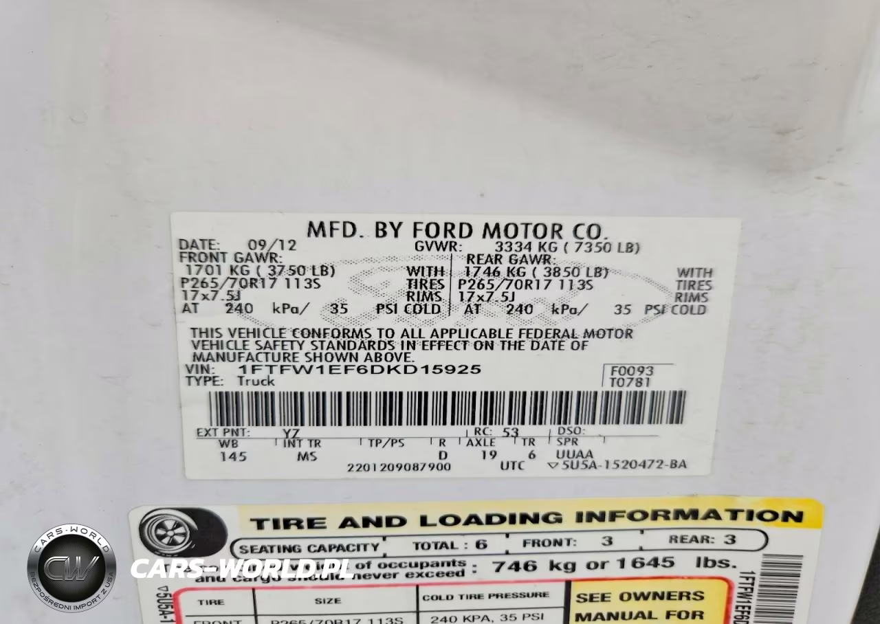 2013 Ford F150 Supercrew VIN:1FTFW1EF6DKD15925 - 12