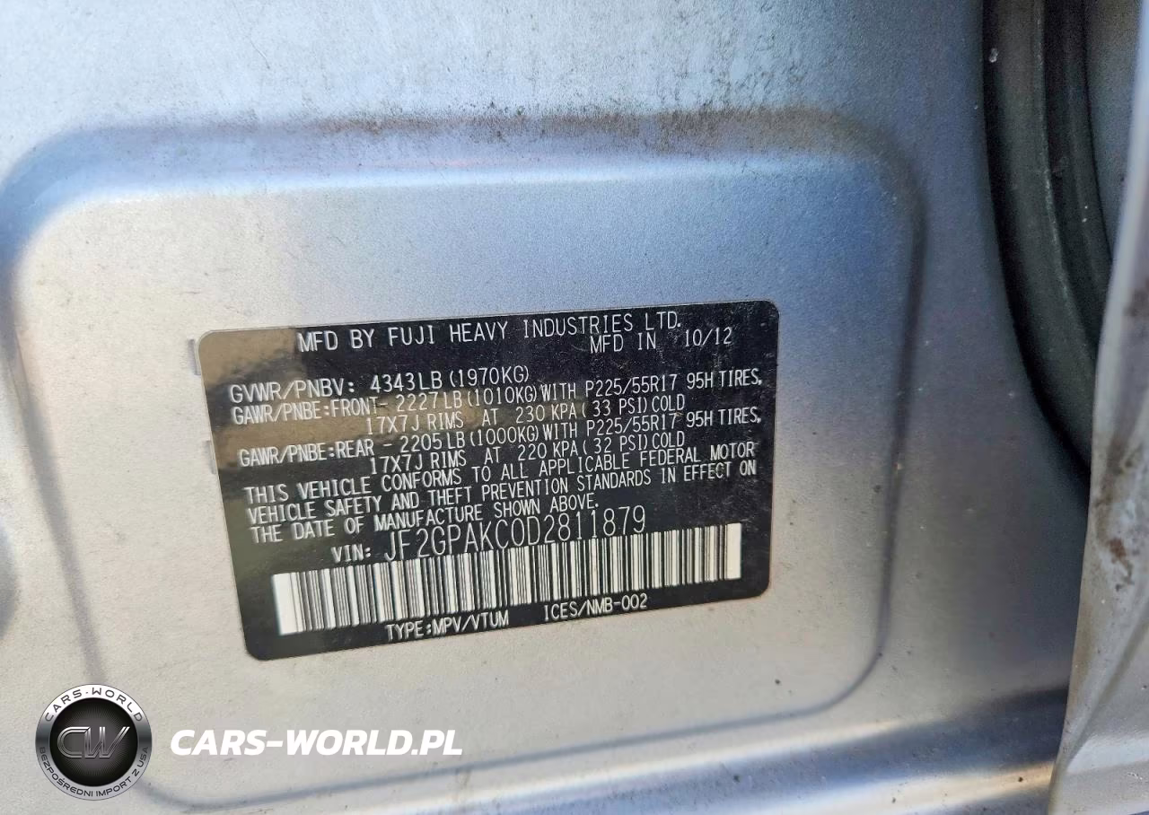 2013 Subaru Xv Crosstrek 2.0 Limited VIN:JF2GPAKC0D2811879 - 13