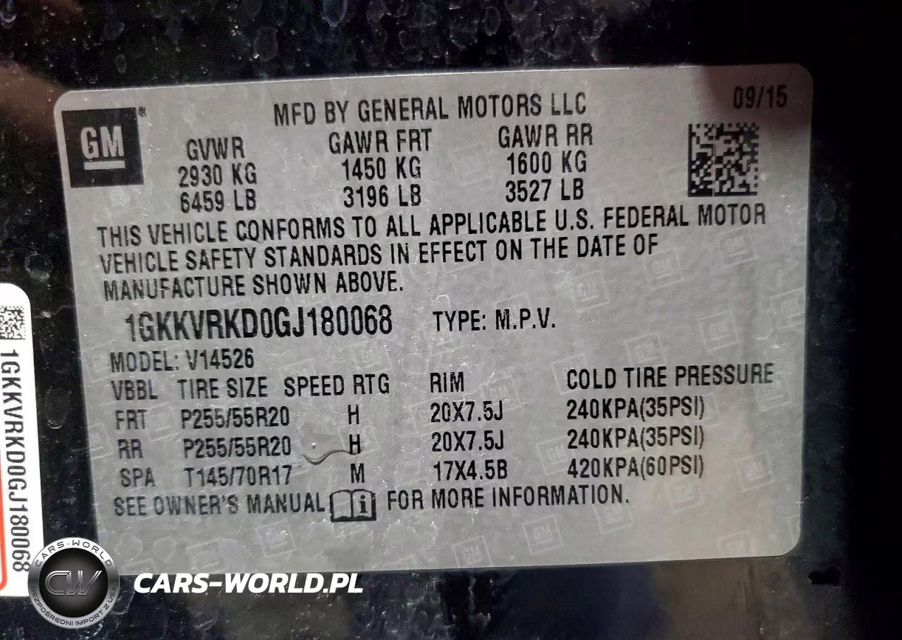 2016 GMC Acadia Slt-1 VIN:1GKKVRKD0GJ180068 - 13