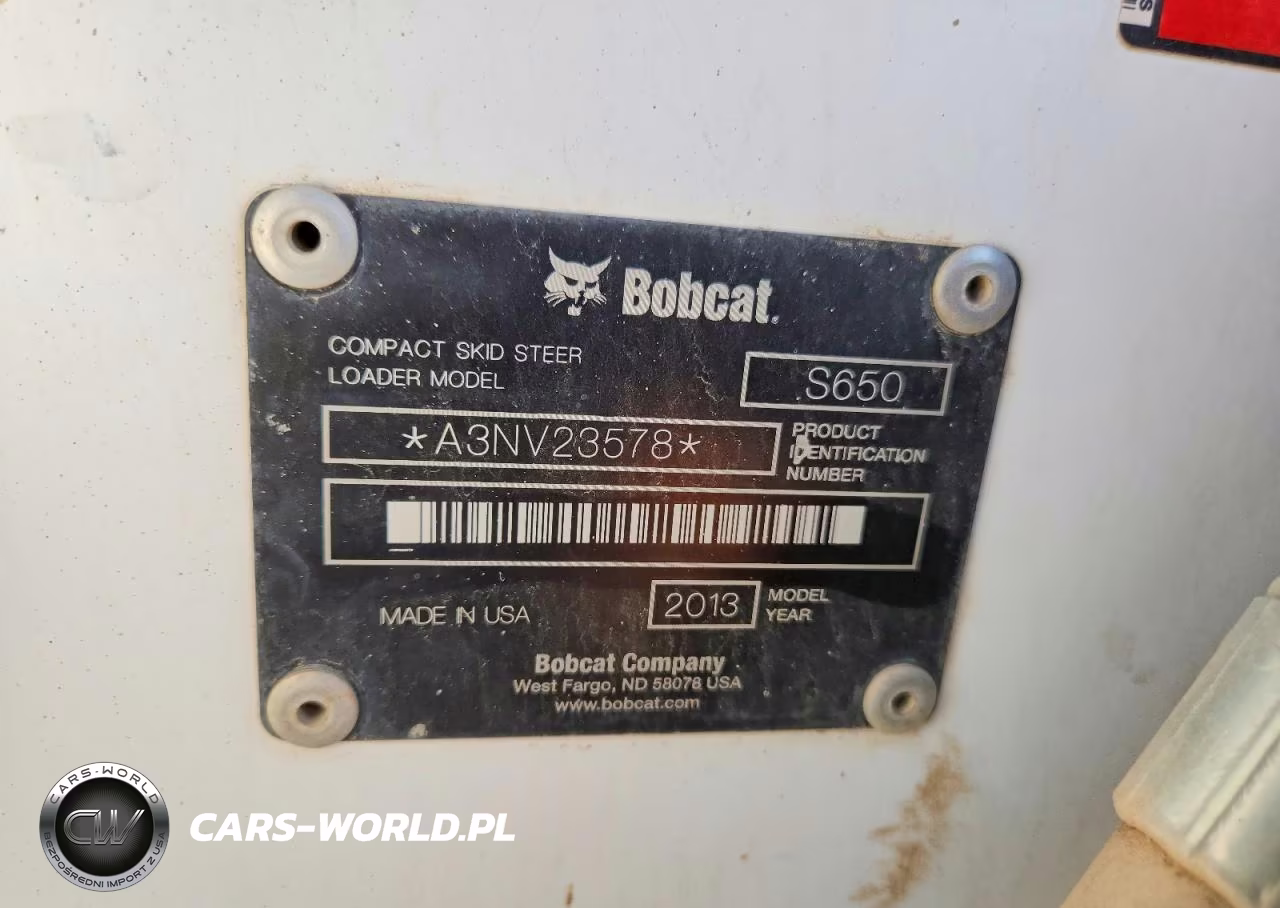2014 Bobcat S650 Skid Steer Loader VIN:A3NV23578 - 10