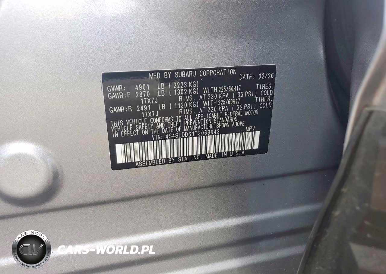 2026 Subaru Forester Premium VIN:4S4SLDD61T3068943 - 13