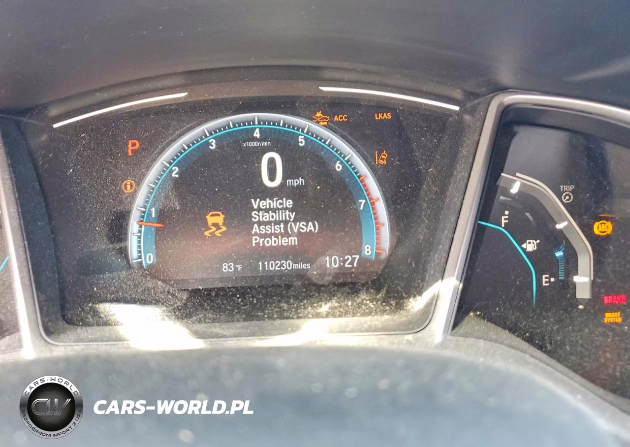 2019 Honda Civic Exl VIN:JHMFC1F7XKX007543 - 9