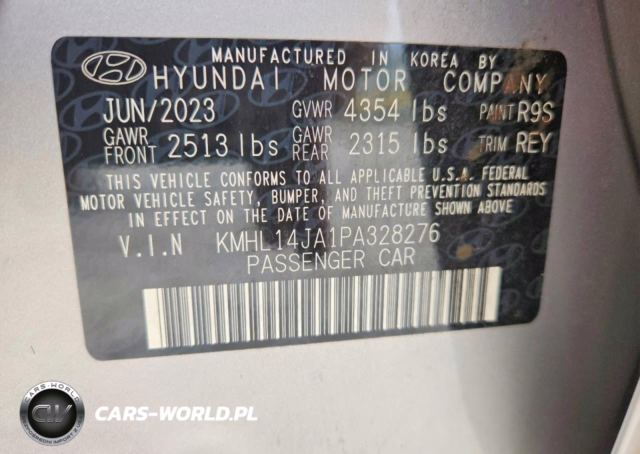 2023 Hyundai Sonata Sel VIN:KMHL14JA1PA328276 - 12