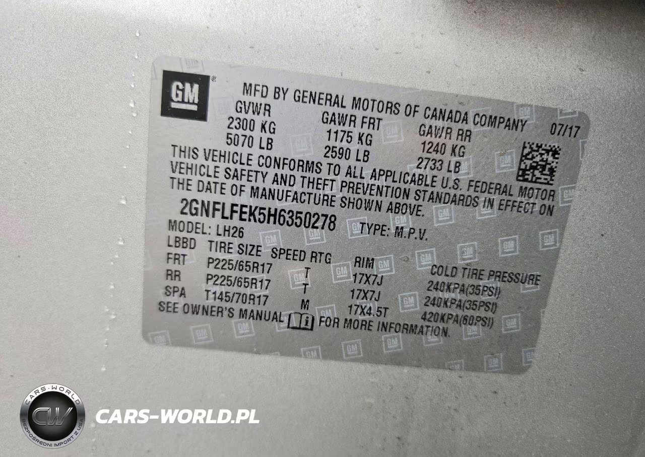 2017 Chevrolet Equinox Lt VIN:2GNFLFEK5H6350278 - 13