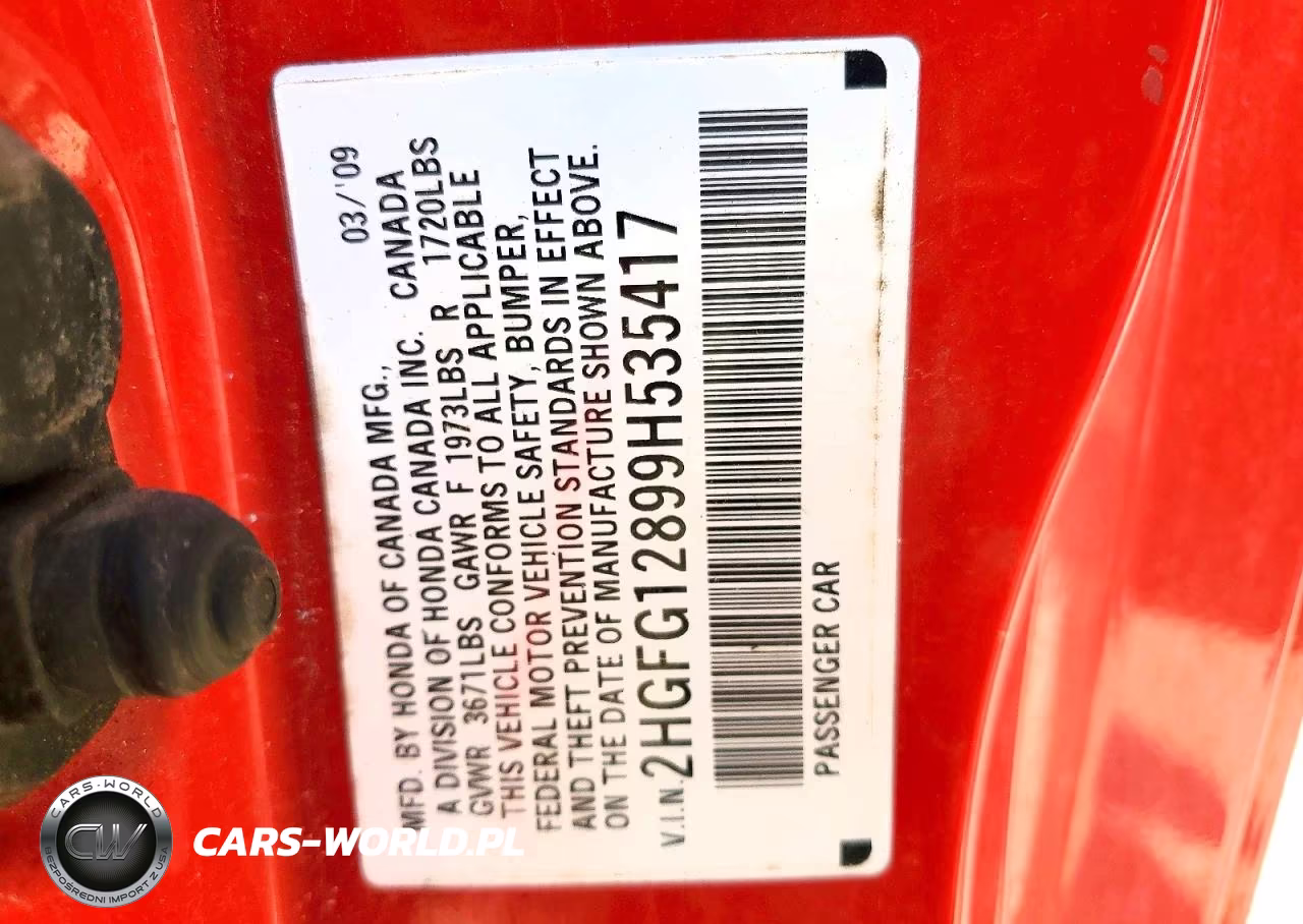 2009 Honda Civic Ex VIN:2HGFG12899H535417 - 13