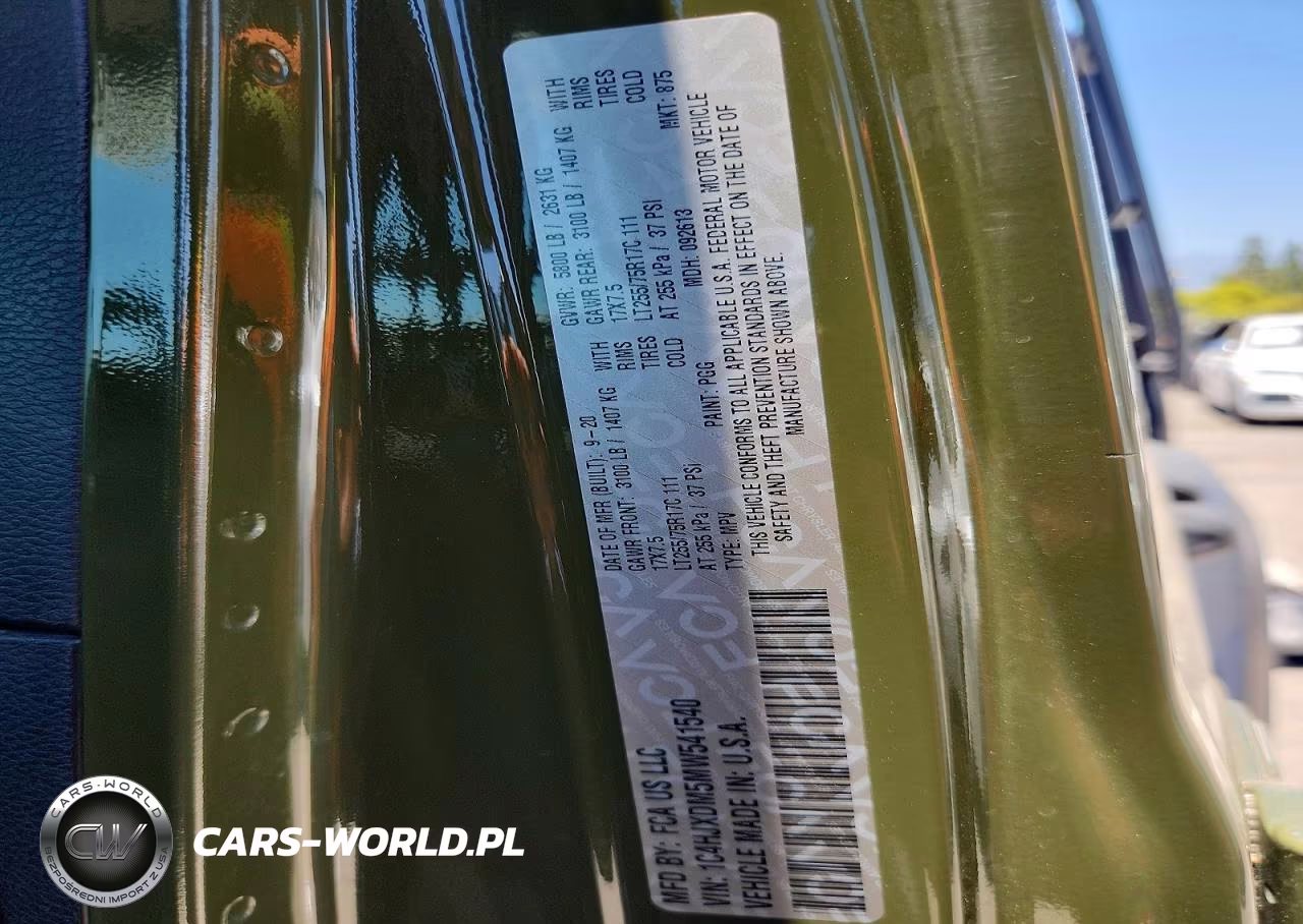 2021 Jeep Wrangler Unlimited Sport VIN:1C4HJXDM5MW541540 - 12