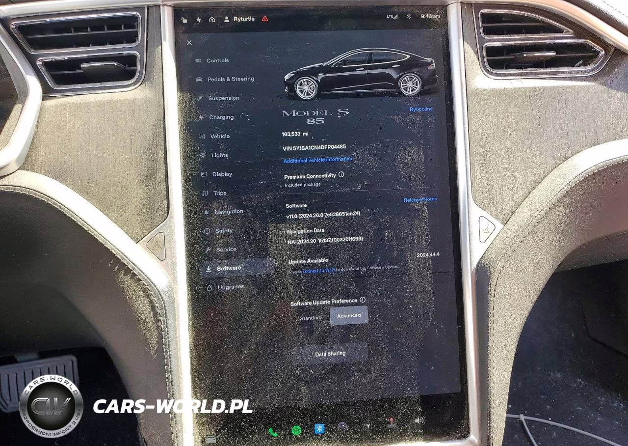 TESLA MODEL S VIN:5YJSA1CN4DFP04485 - 9