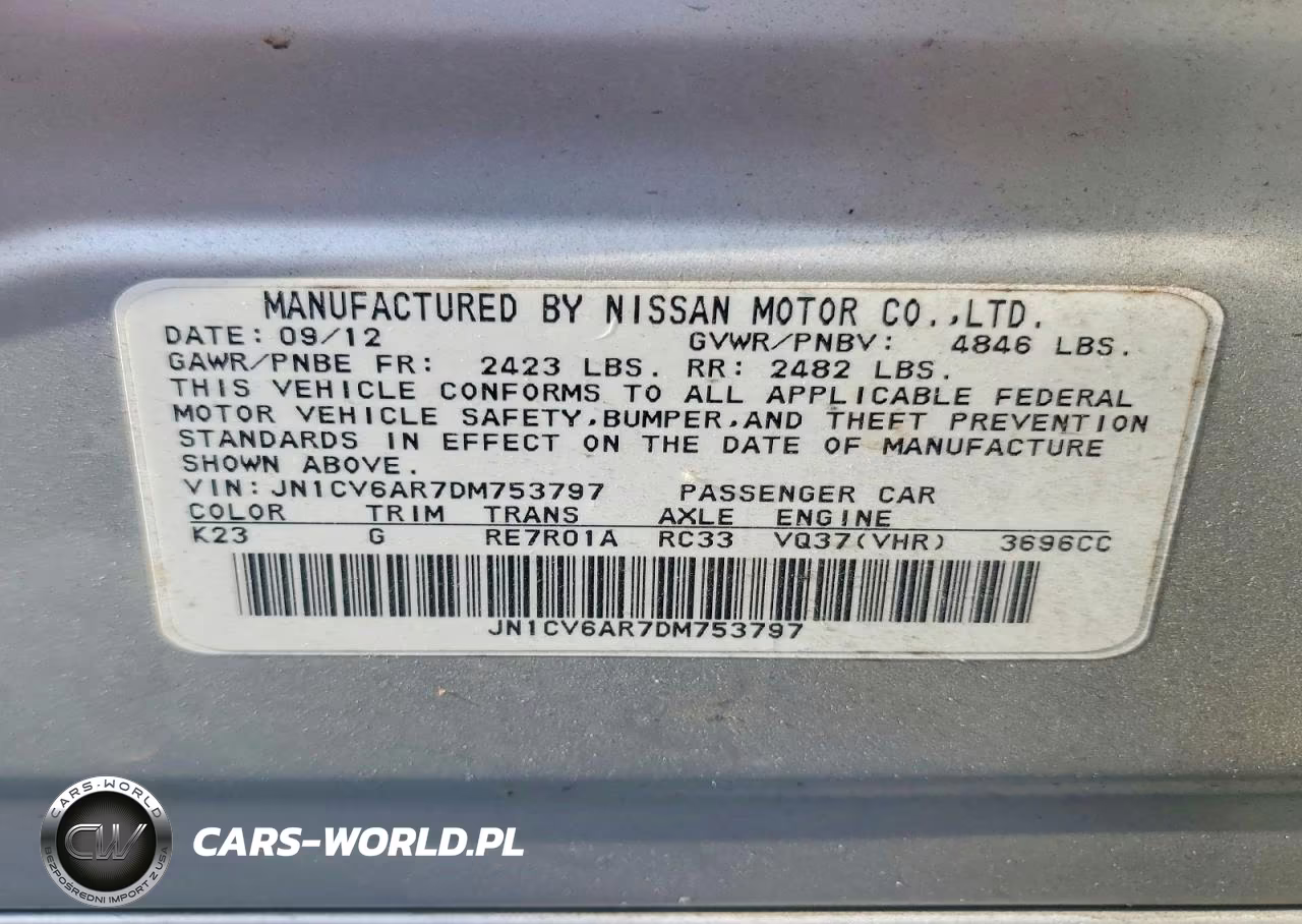 2013 Infiniti G37 Sedan X VIN:JN1CV6AR7DM753797 - 12