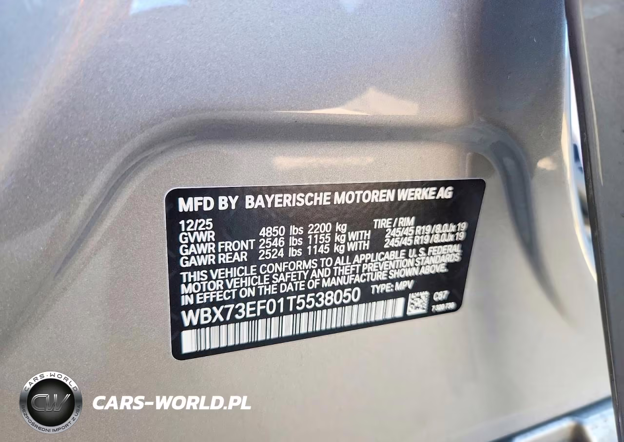 2026 BMW X1 xDrive28I VIN:WBX73EF01T5538050 - 13