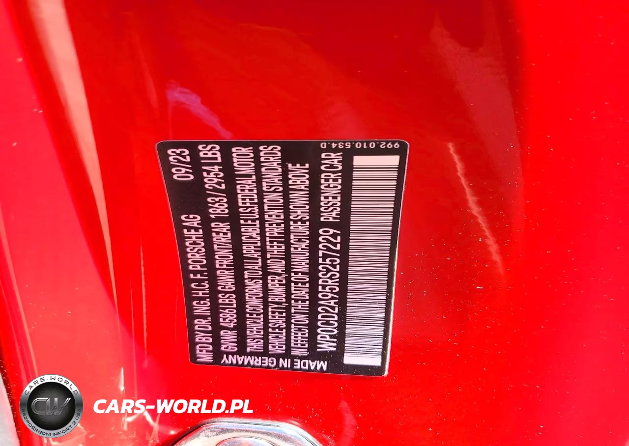 2024 Porsche 911 Turbo VIN:WP0CD2A95RS257229 - 12