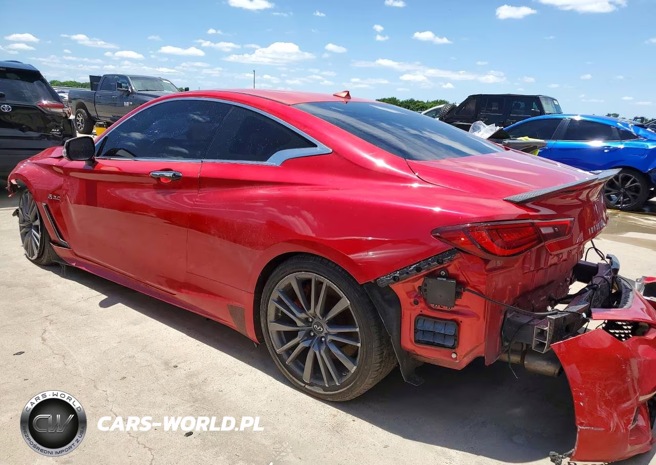2017 Infiniti Q60 Red Sport 400 VIN:JN1FV7EK3HM610349 - 2