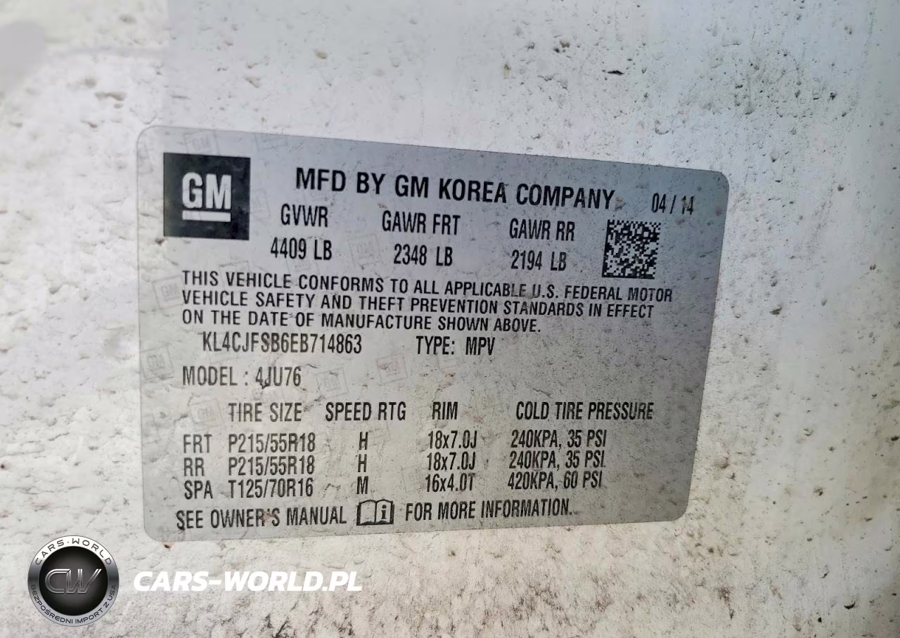 2014 Buick Encore Convenience VIN:KL4CJFSB6EB714863 - 13
