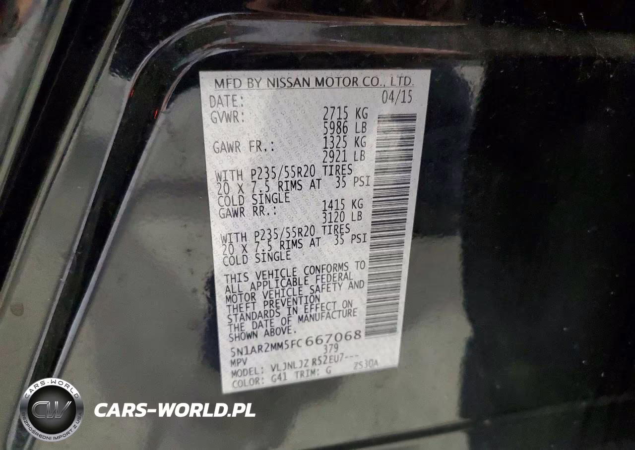 2015 Nissan Pathfinder S VIN:5N1AR2MM5FC667068 - 13