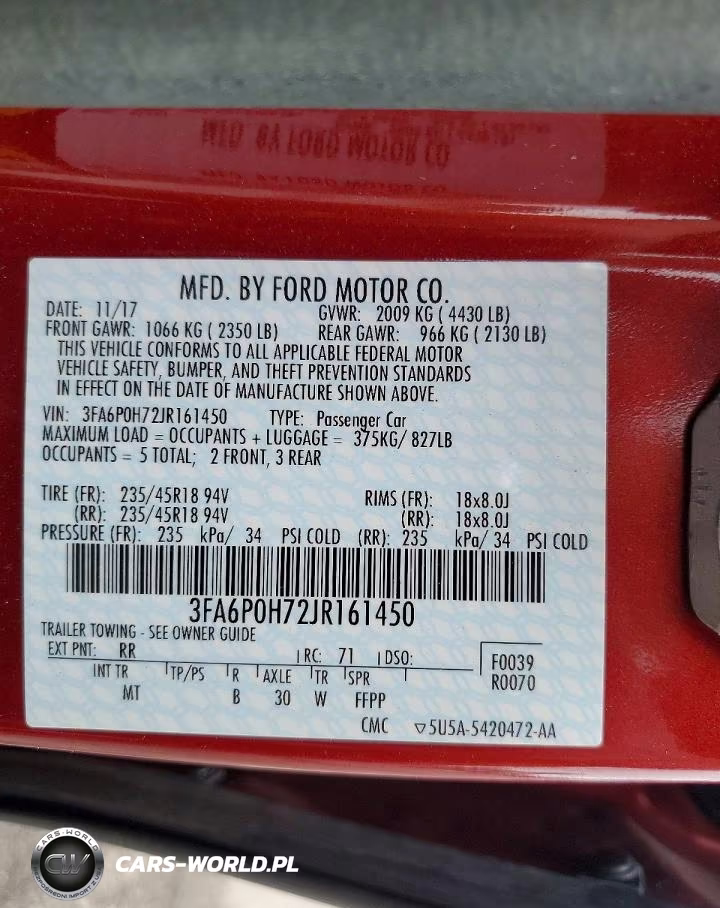 2018 Ford Fusion Se VIN:3FA6P0H72JR161450 - 13