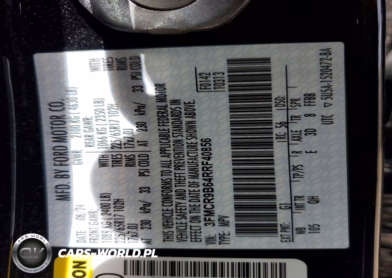 2024 Ford Bronco Sport Big Bend VIN:3FMCR9B64RRF40856 - 13