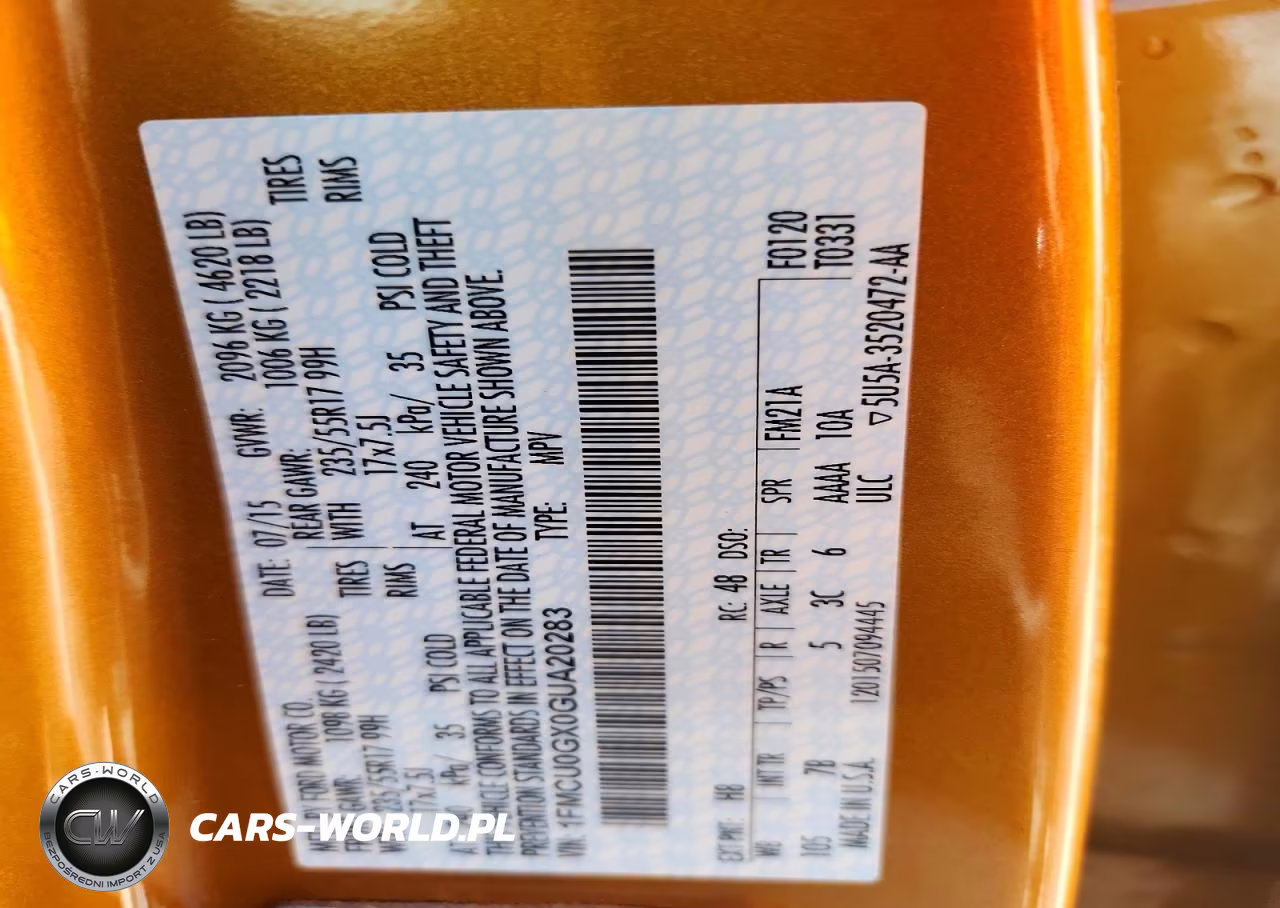 2016 Ford Escape Se VIN:1FMCU0GX0GUA20283 - 13